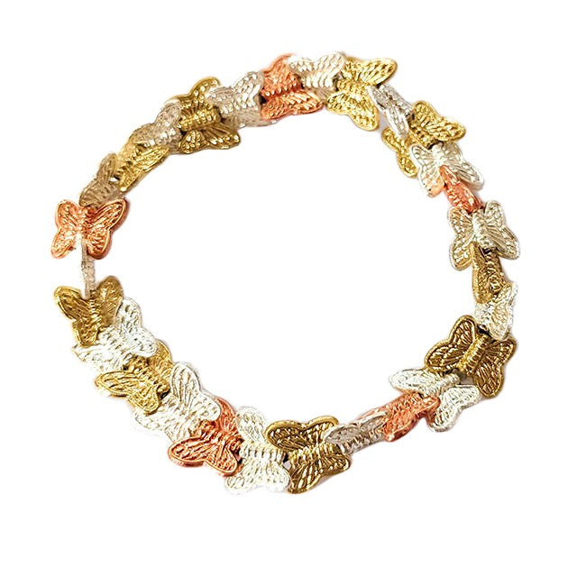 Butterfly Stretch Bracelet - Light Multicolor