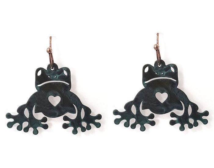 Frog - Patina - Earrings