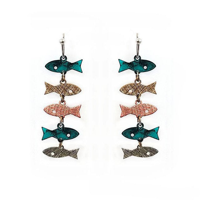 String Of Fish - Earrings - Multipatina