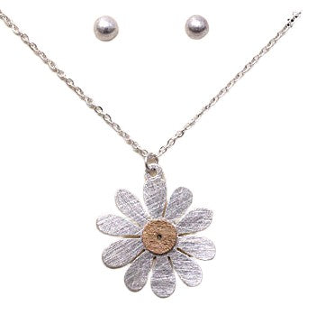 Flower - Silver - Brass - N/E Set