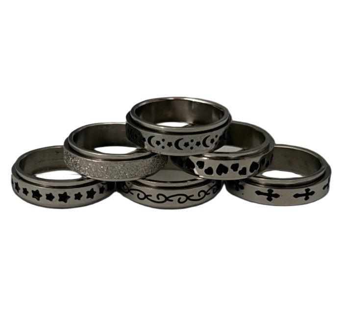 Design Spinner Stainless Steel Rings