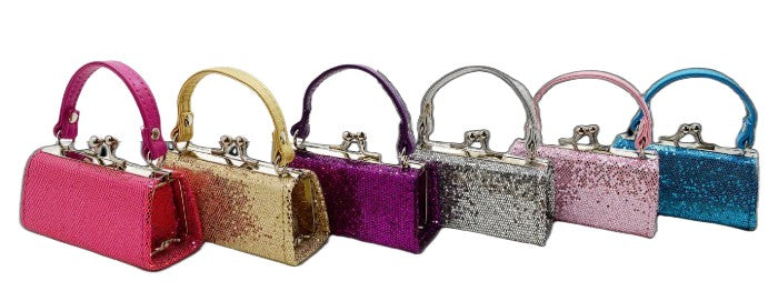 Bright Glitter Lipstick Mini Purse
