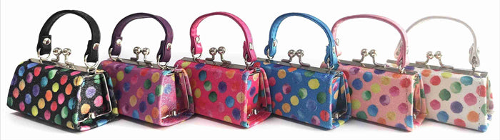 Pastel Polka Dots Mini Lipstick Purse