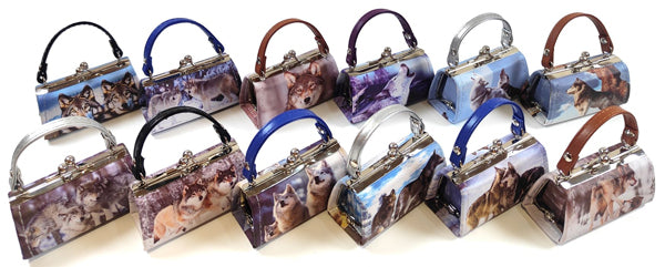 Wolves Mini Lipstick Purse