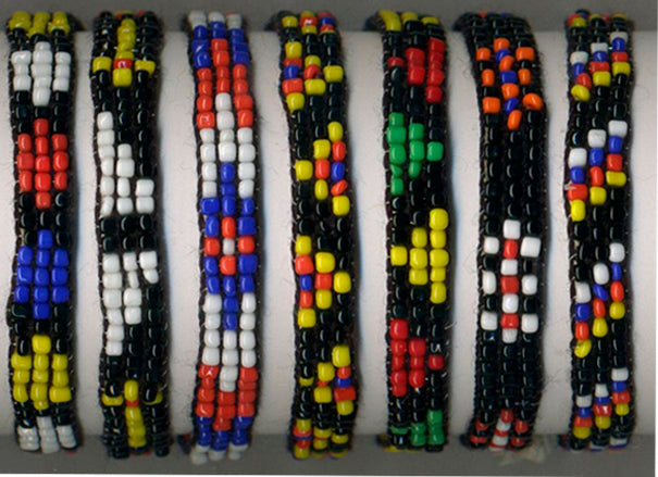 Cloth Many Bead Colorful Spirit Tie On Bracelet - REFILL