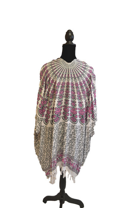 Colorful Shawl w/ Tassles