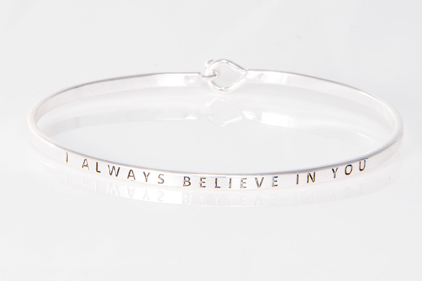 "I Always Believe In You" Message Cuff Bracelet
