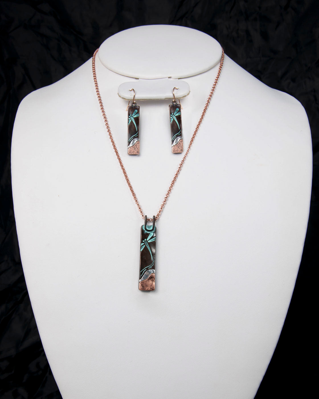 Dragonfly - Rectangle - Patina N/E Set