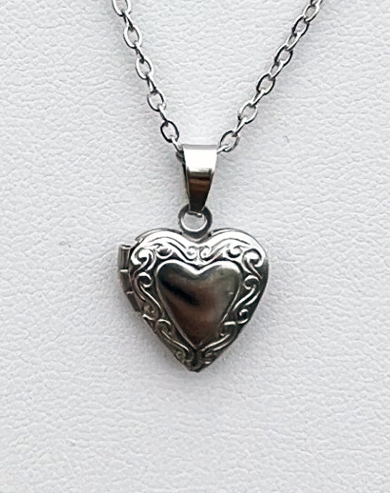 Small Heart Locket Necklace