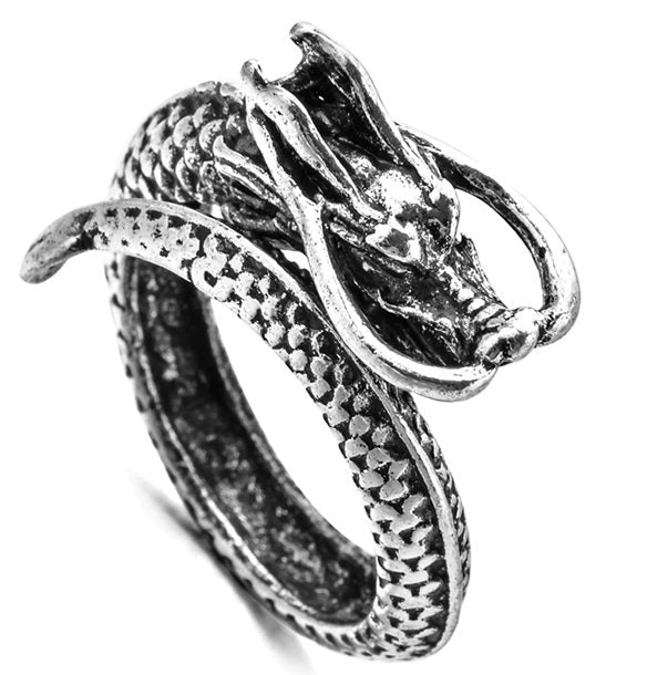 Silver Dragon Adjustable Metal Ring
