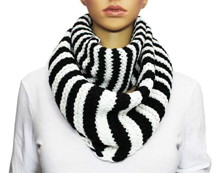 Striped Infinity Scarf
