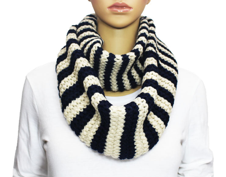 Striped Infinity Scarf