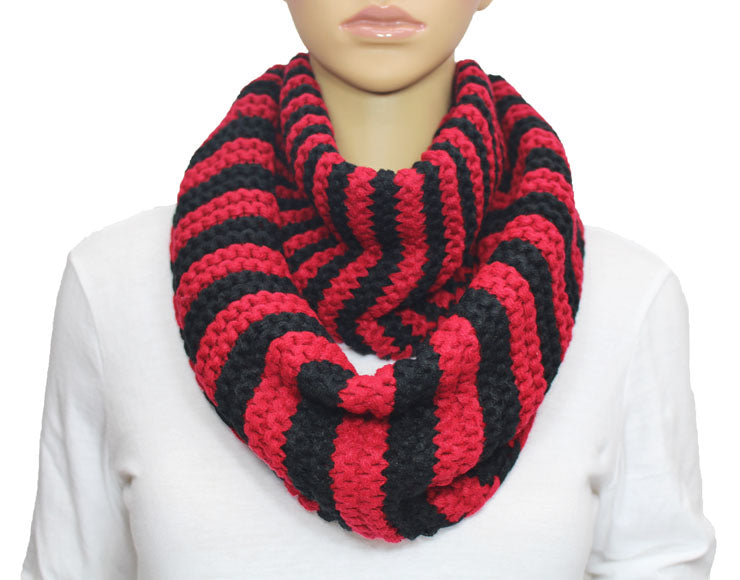 Striped Infinity Scarf