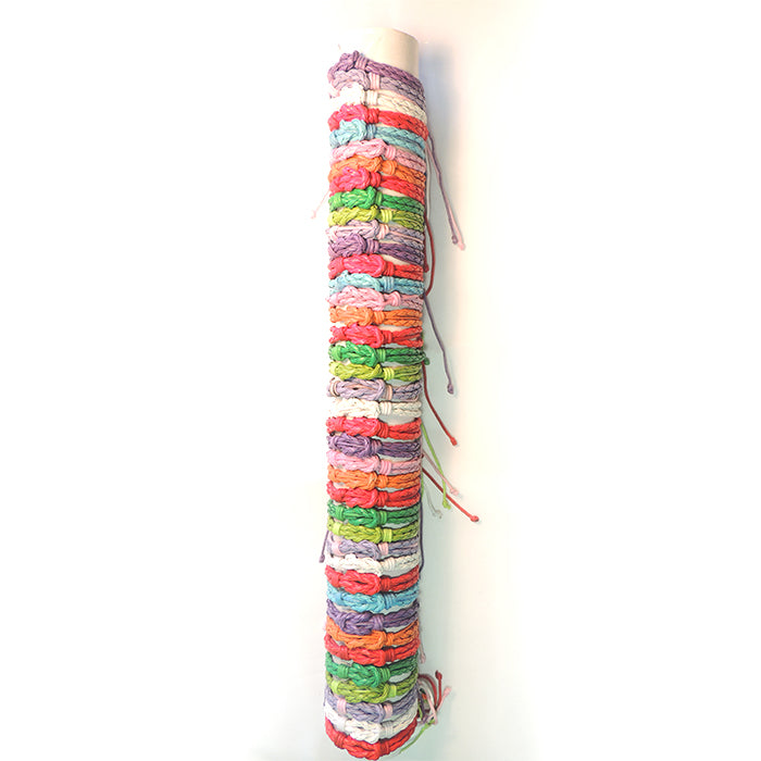 Colorful Leather Knot Adjustable Slider Bracelet
