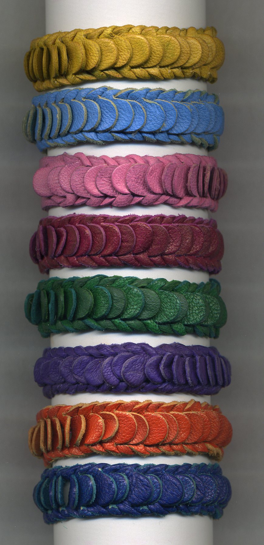 Colorful Moon Shape Leather Bracelet