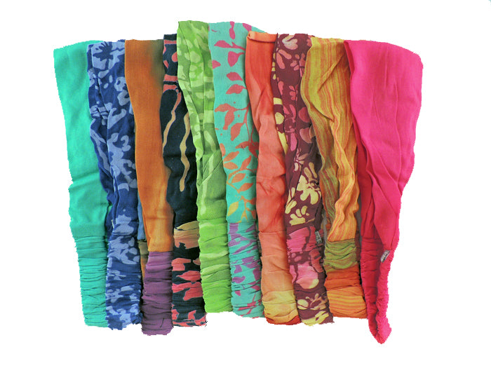 Batik Print Design Poly Stretch Headband