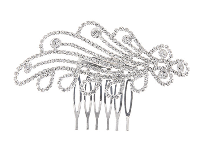 Crystal Leaves - Hair Comb