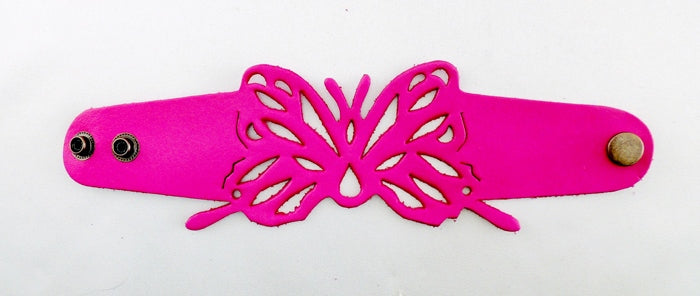 Butterfly Leather Bracelet