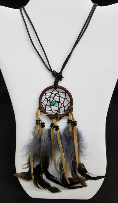 Dream Catcher Leather Necklace