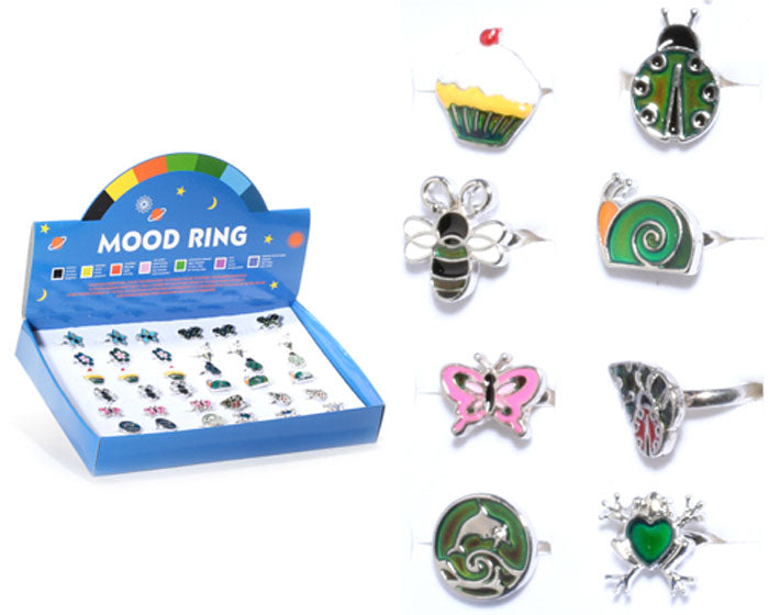 Shapes Designs Adjustable Mood Rings