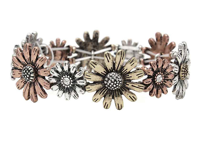 Flowers Stretch Bracelet - Multicolor