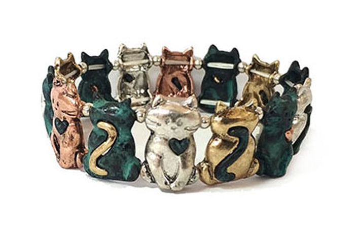 Cats Stretch Bracelet - Multipatina