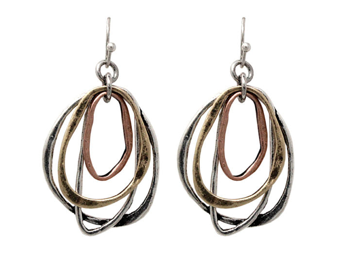 Many Irregular Hoops Earrings - Multicolor