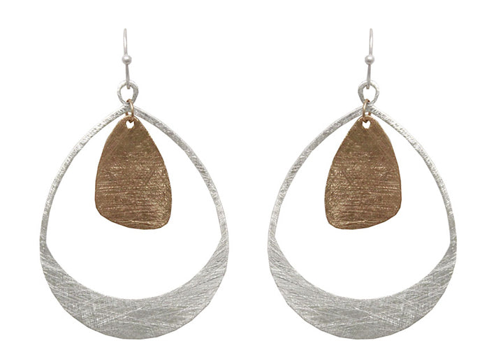 Large Hoop w/ Dangle Earrings