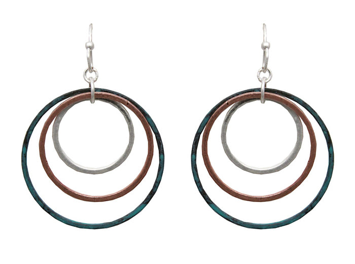 Triple Hoops Earrings - Multipatina