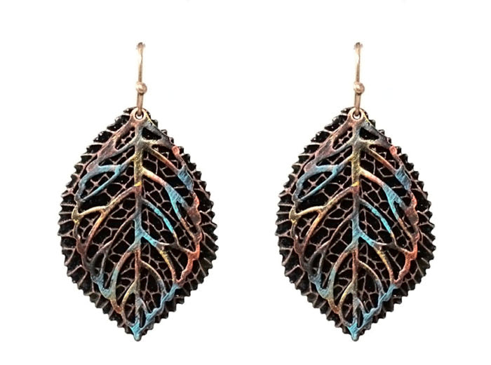 Double Leaf Earrings