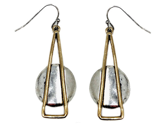 Triangle & Circles Earrings