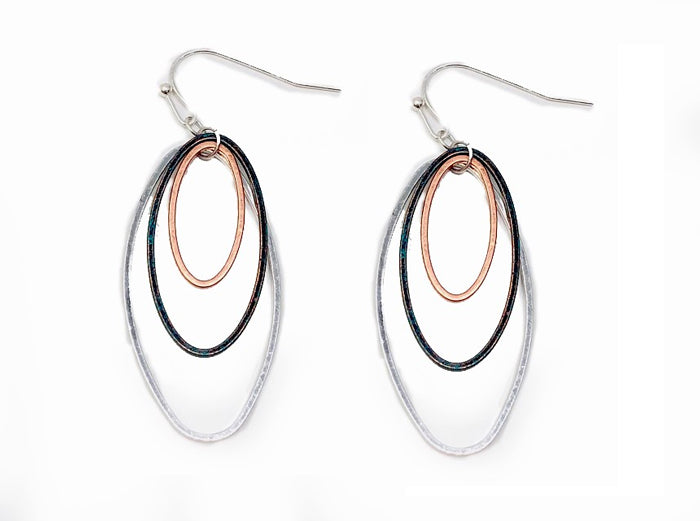 Triple Oval Earrings - Multipatina