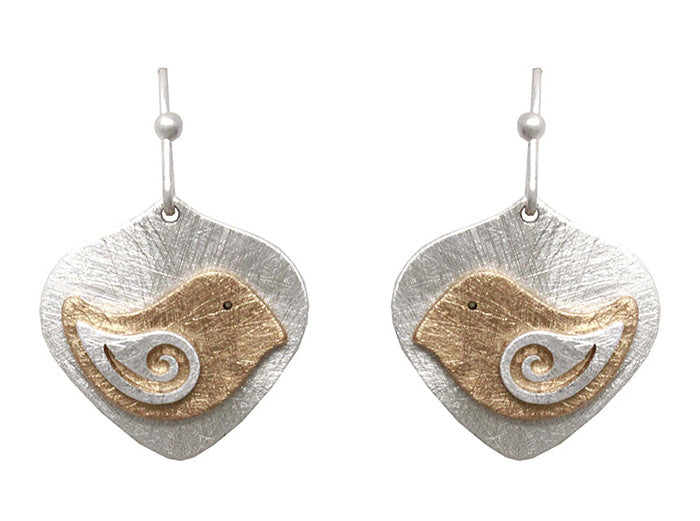 Bird Earrings - Silver