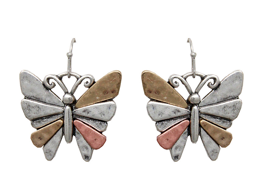 Butterfly Earrings - Multicolor
