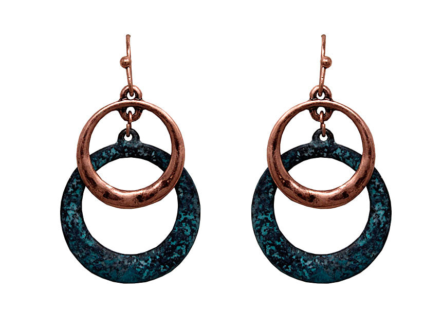 Double Circles Earrings - Multipatina