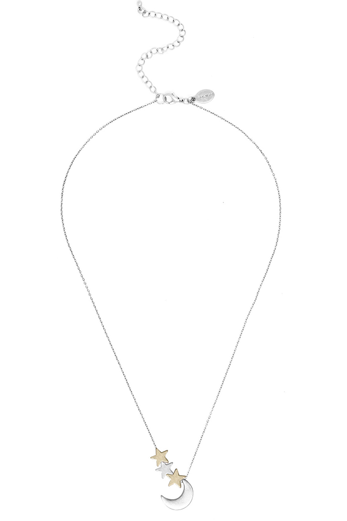 Stars w/ Moon Multicolor Necklace