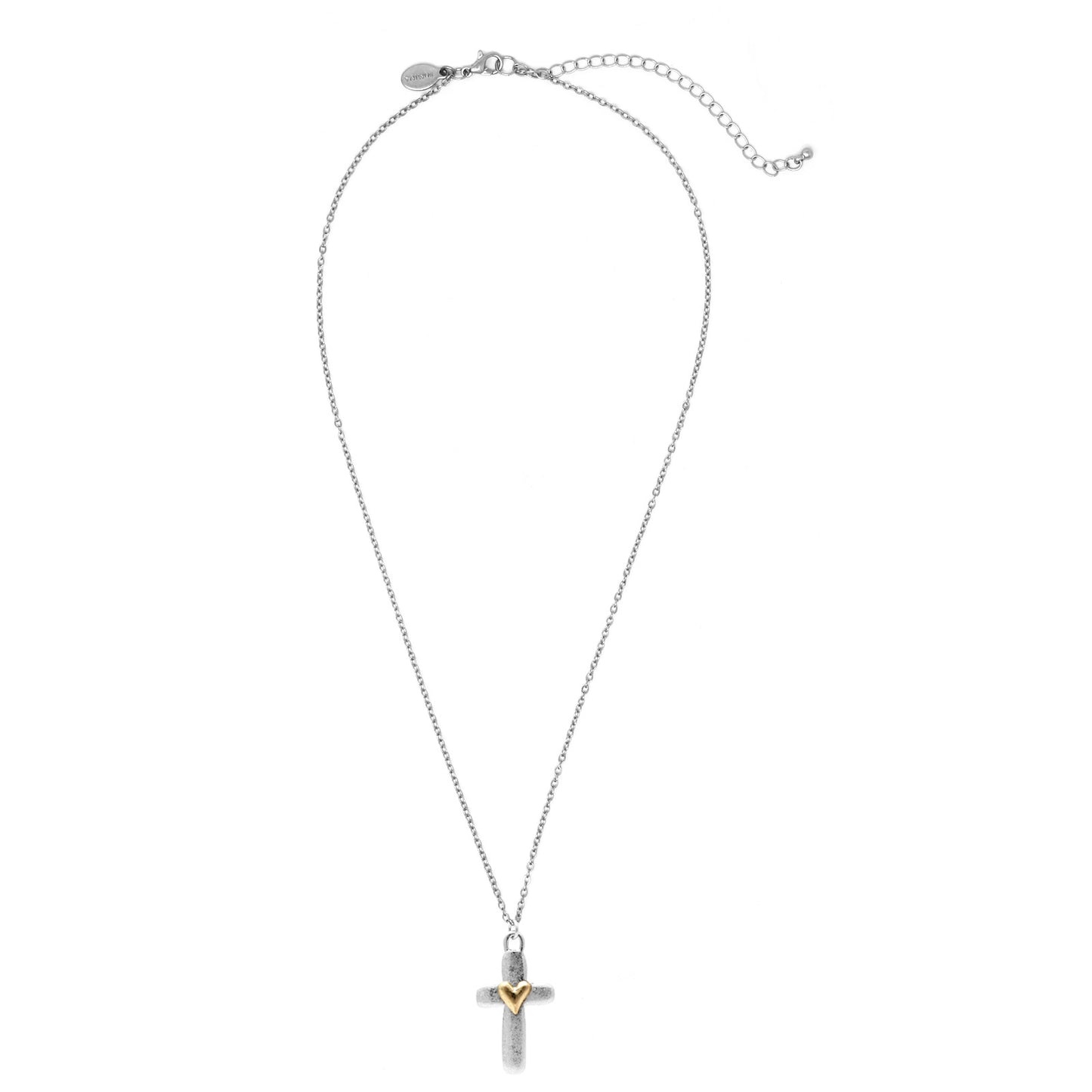 Cross w/ Heart Necklace