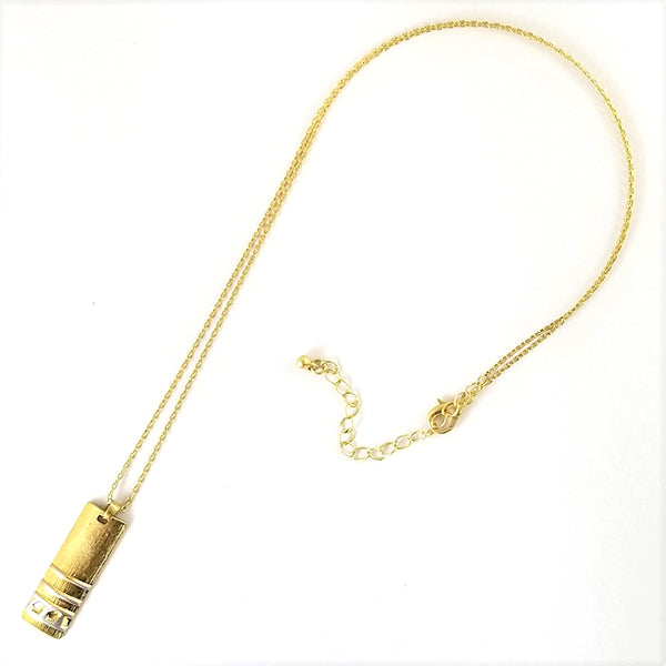 Design Rectangle - Gold Necklace