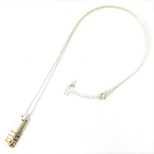 Design Rectangle - Silver Necklace
