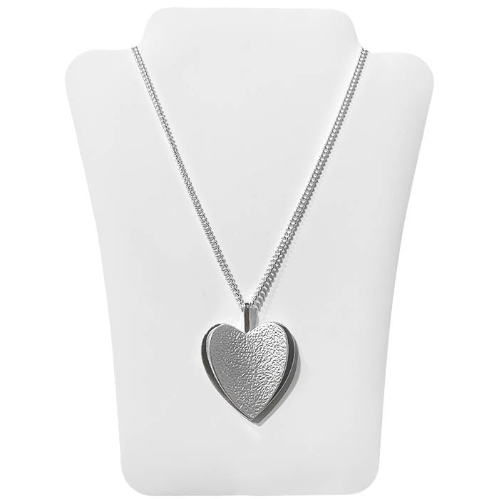 Double Heart - Silver Necklace