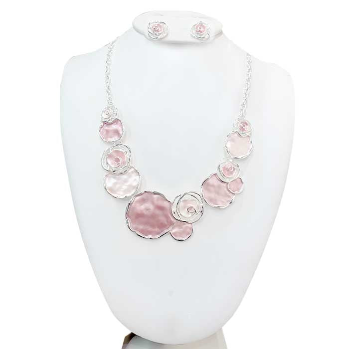 Enamel - Art Deco - Swirls - Pinks N/E Set