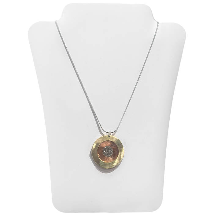 Layered Circle - Gold/Copper Necklace