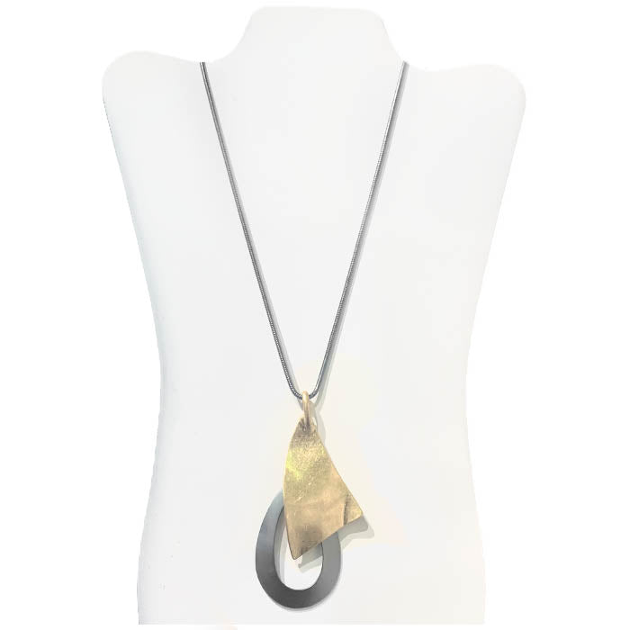 Long -Triangle & Teardrop Necklace