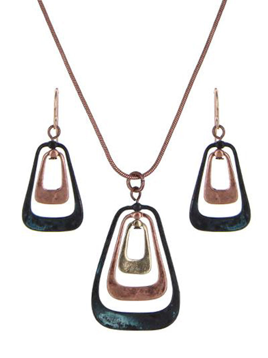 Triple Trapezoid - Patina N/E Set