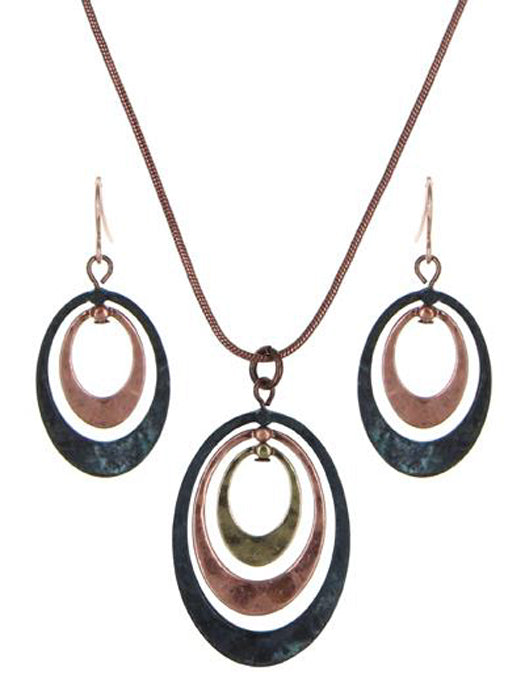 Triple Trapezoid - Patina N/E Set