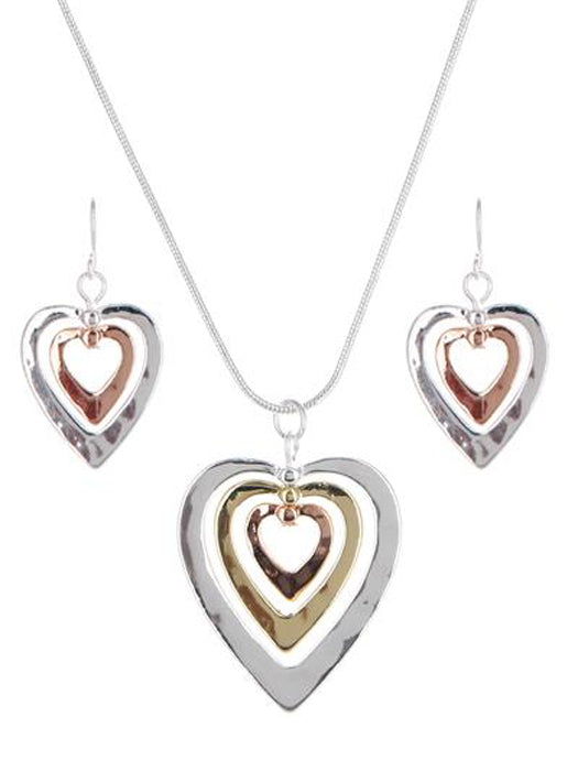 Triple Hearts - Multicolor N/E Set