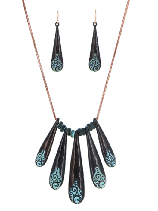 Ornate Five Fingers - Patina N/E Set