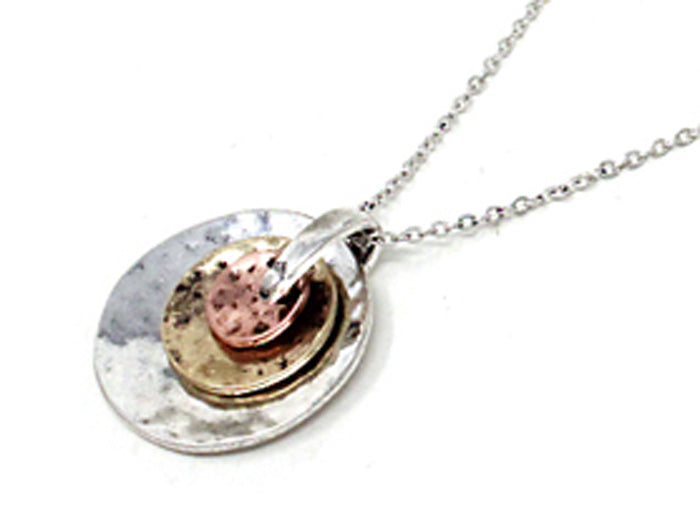 Triple Embedded Circles Multicolor N/E Set