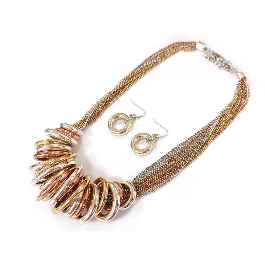 Many Rings on Chains - Multicolor N/E Set