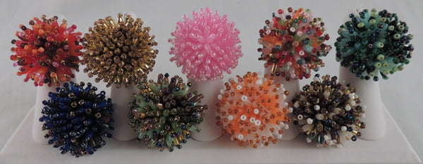 Porcupine Beaded Stretch Ring